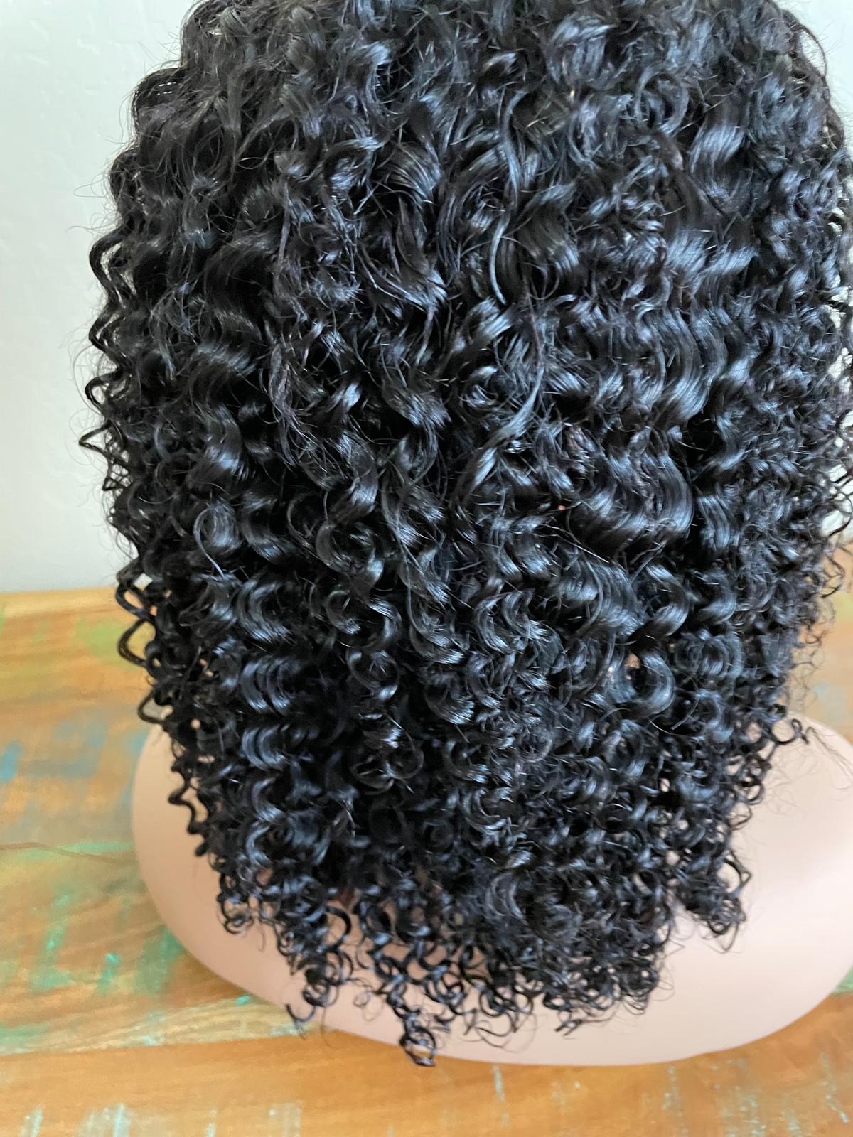 100% virgins kinky human hair black