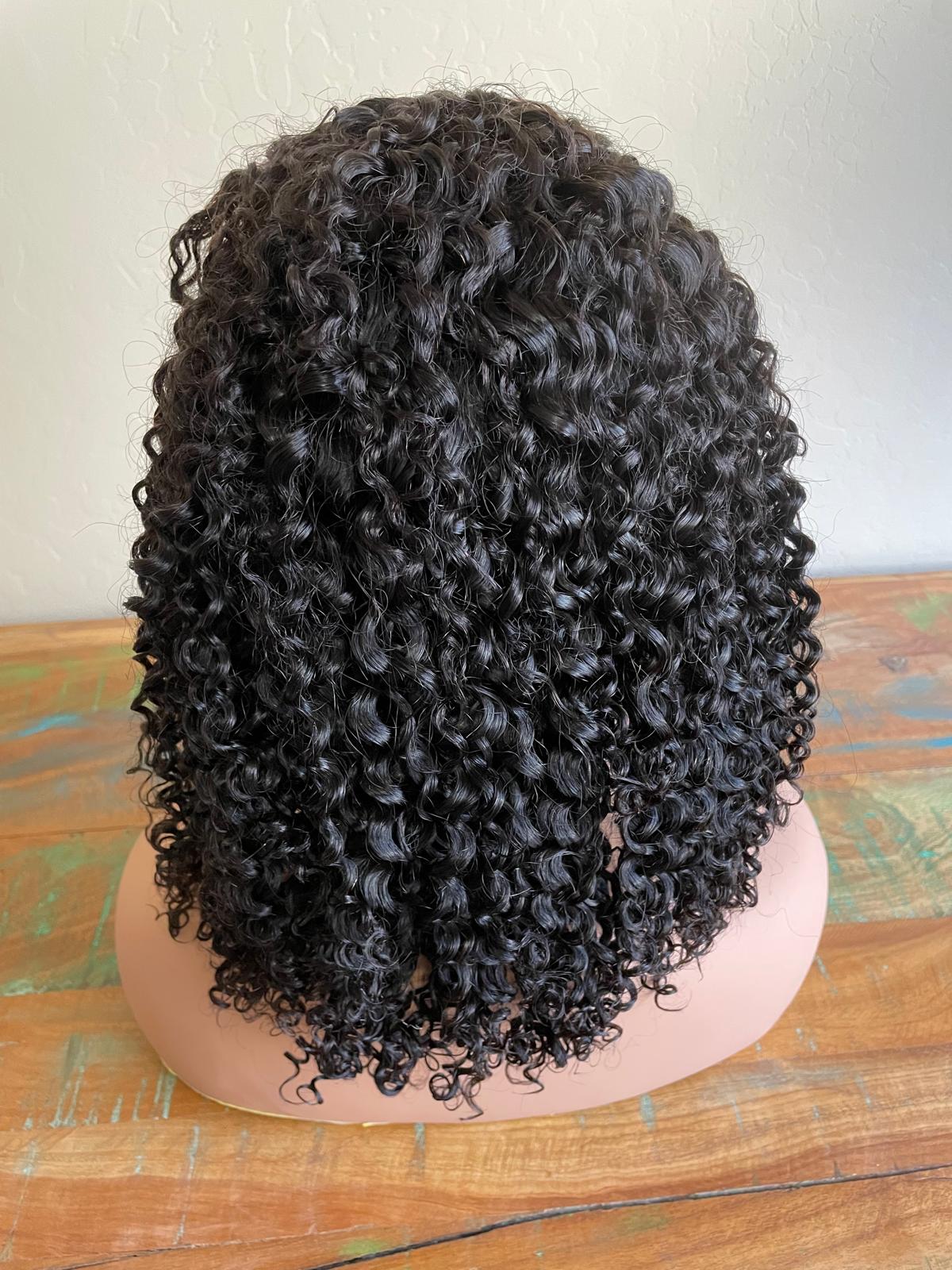 100% virgins kinky human hair black
