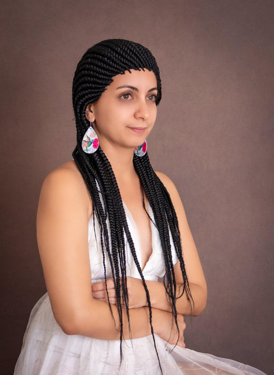 Cornrow braided wig