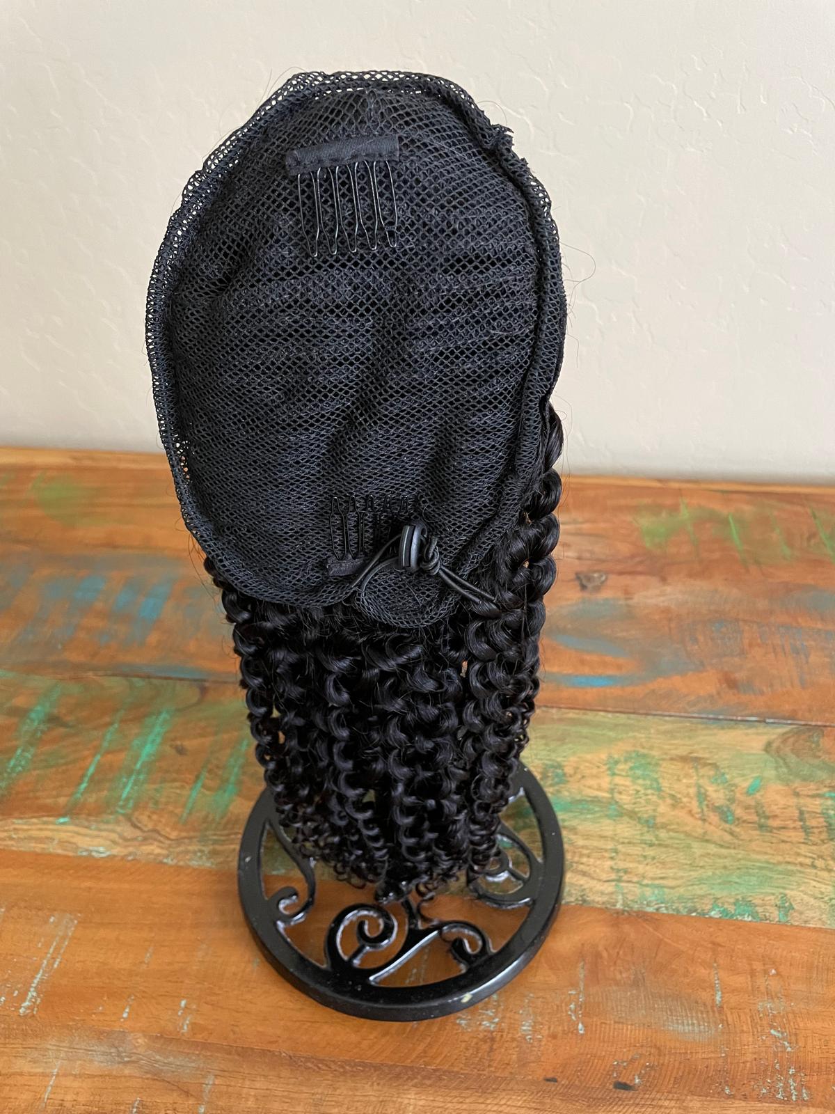Drawstring human hair ponytail 14”