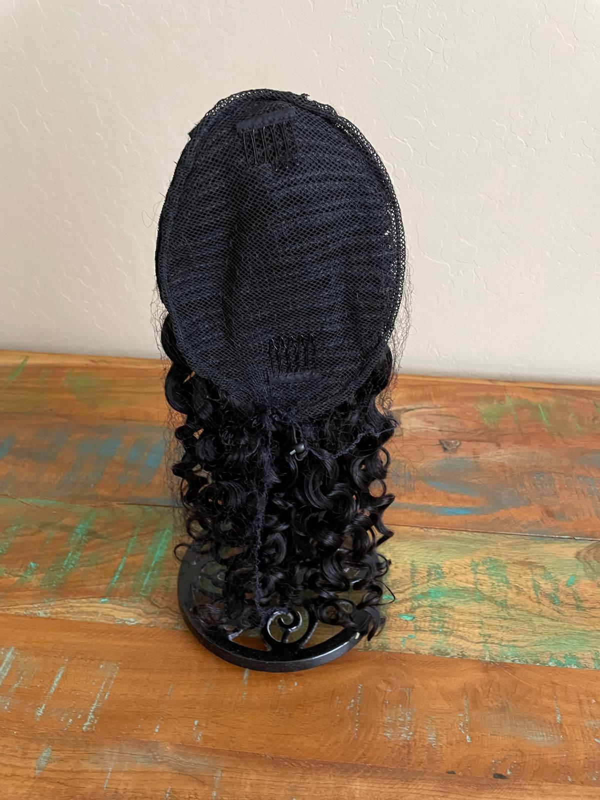 Drawstring human hair ponytail 14”